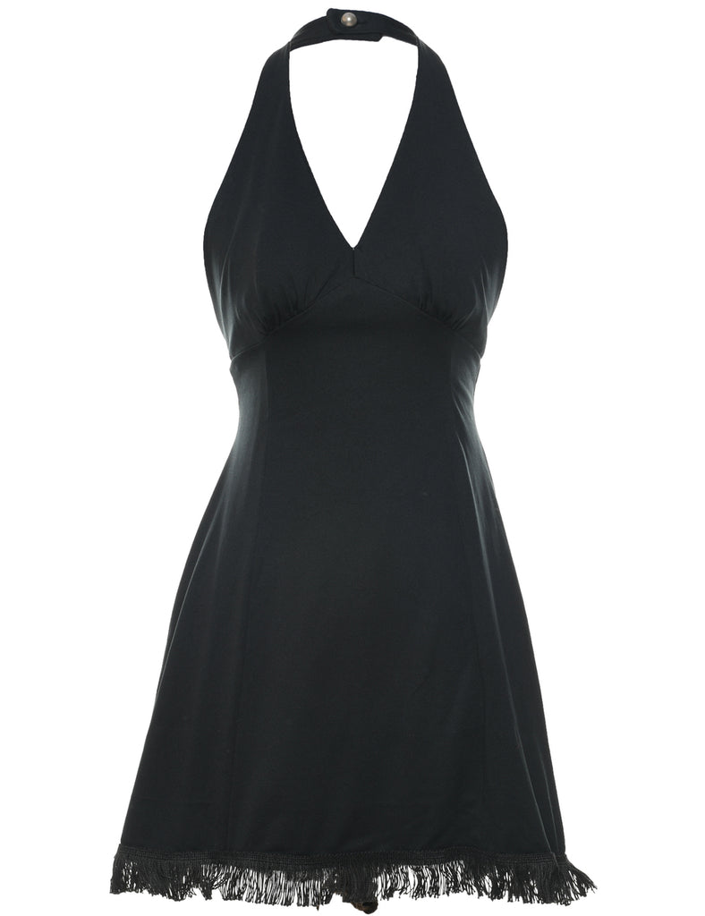 Halter Black Dress - XS
