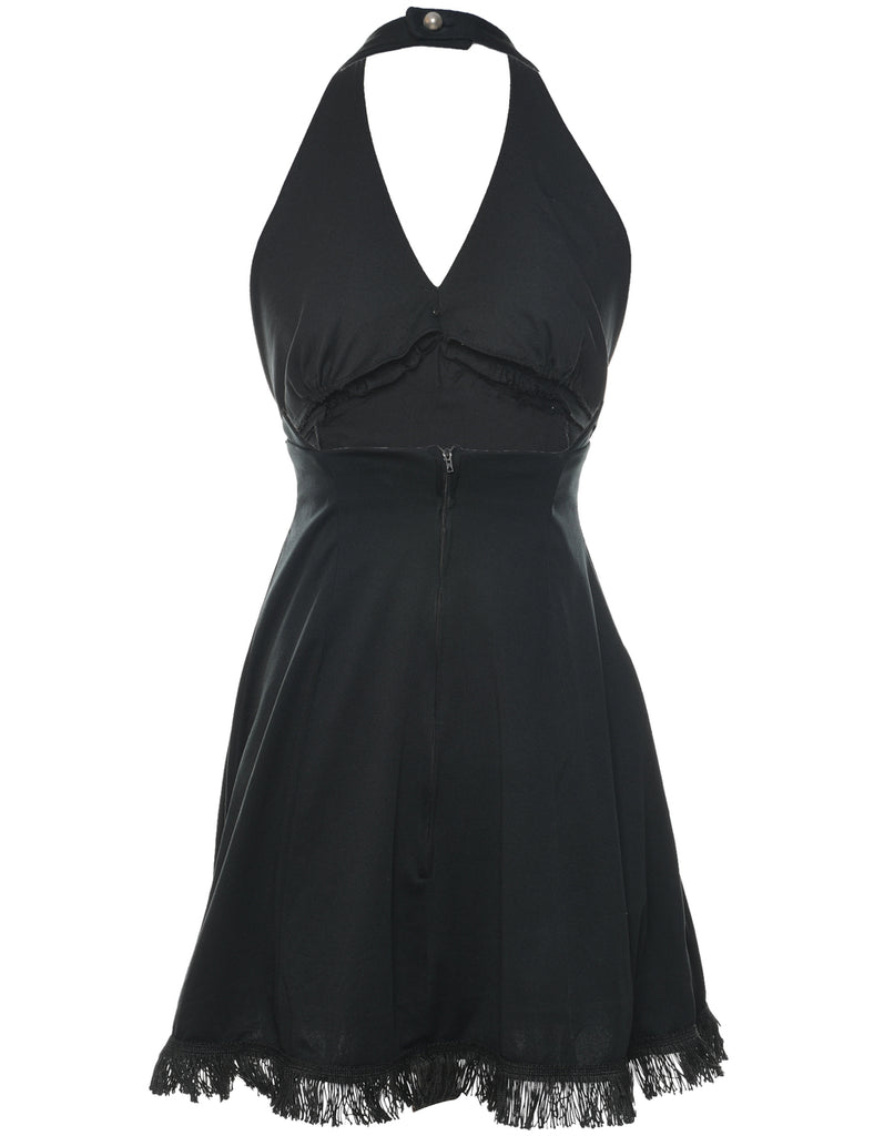 Halter Black Dress - XS