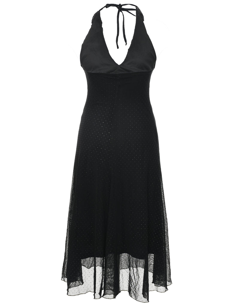 Halter Black Dress - XS
