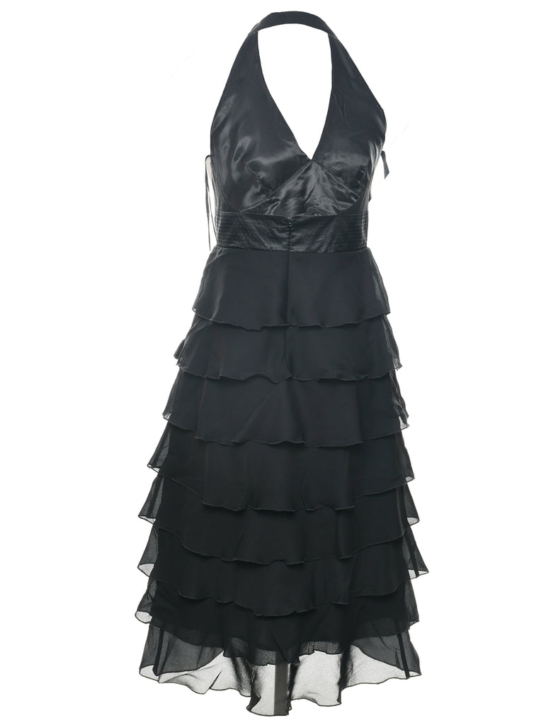 Halter Ra Ra Evening Dress - S
