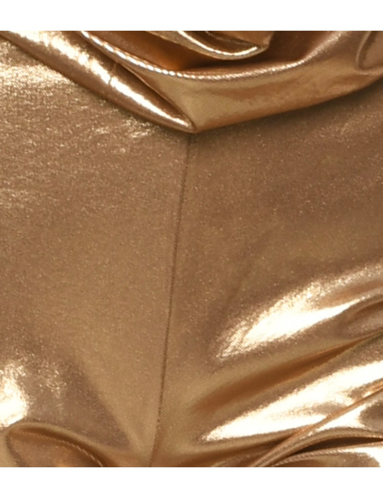Halterneck Shiny Jumpsuit - S