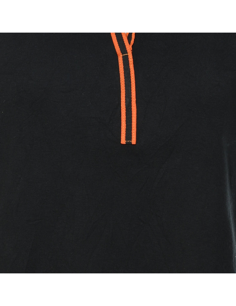 Harley Davidson Black & Orange Y2K Vest - M