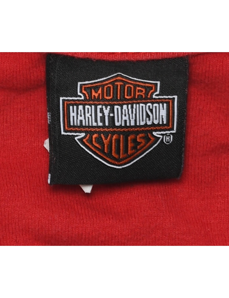 Harley Davidson Printed Y2K T-shirt - XL