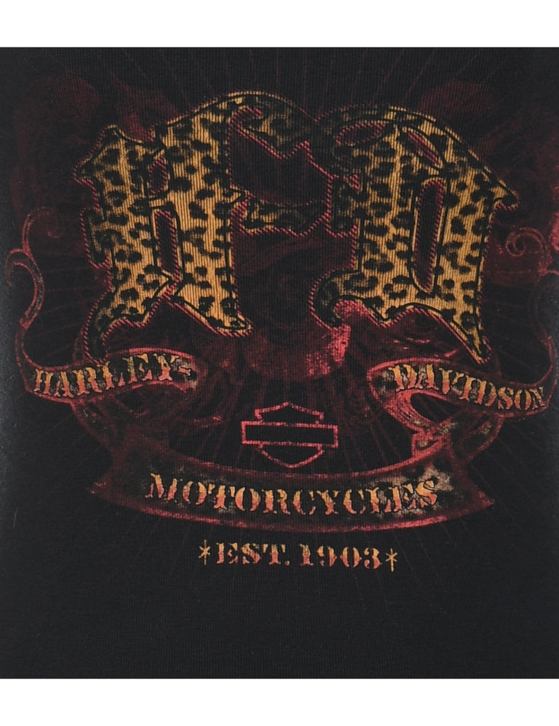 Harley Davidson Printed Y2K Vest - XS