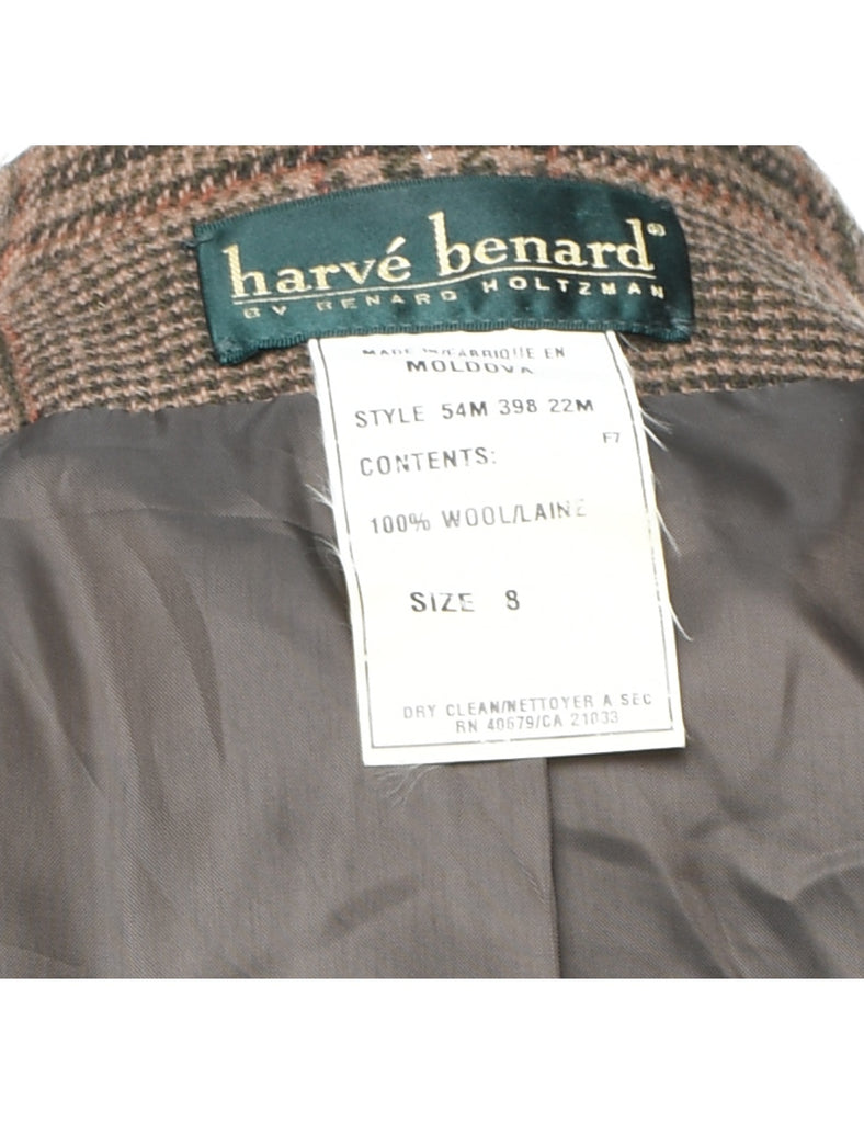 Harvey Benard Checked Blazer - L
