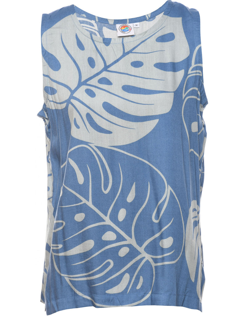 Hawaiian Print Printed Top - M