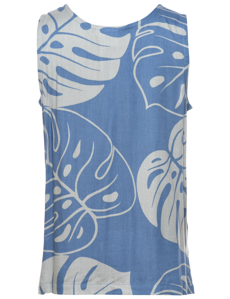 Hawaiian Print Printed Top - M