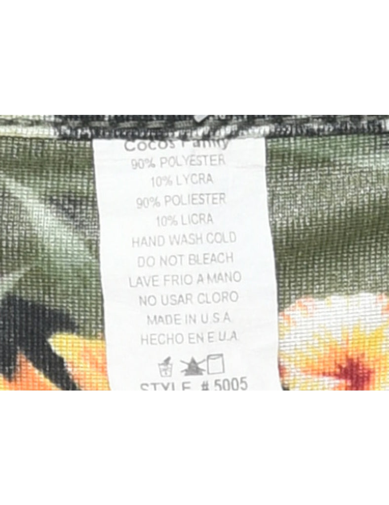 Hawaiian Print Printed Top - XS