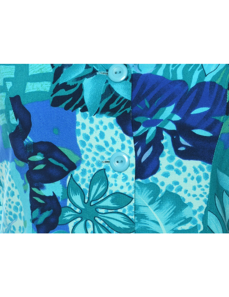 Hawaiian Print Vest - M