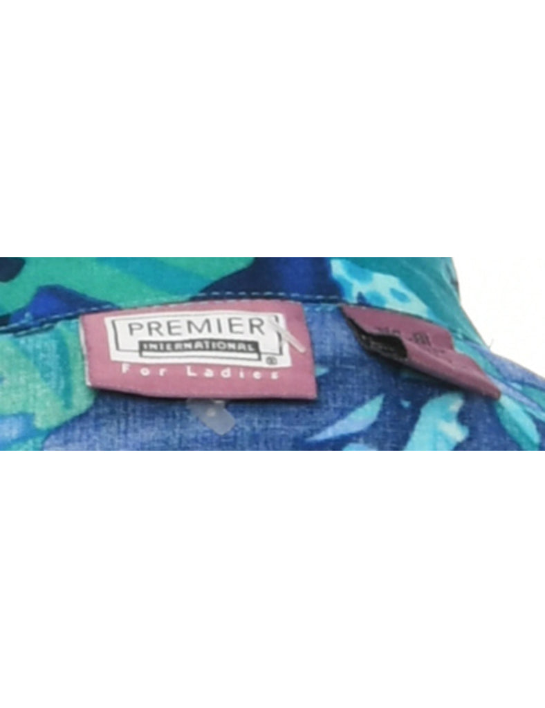 Hawaiian Print Vest - M