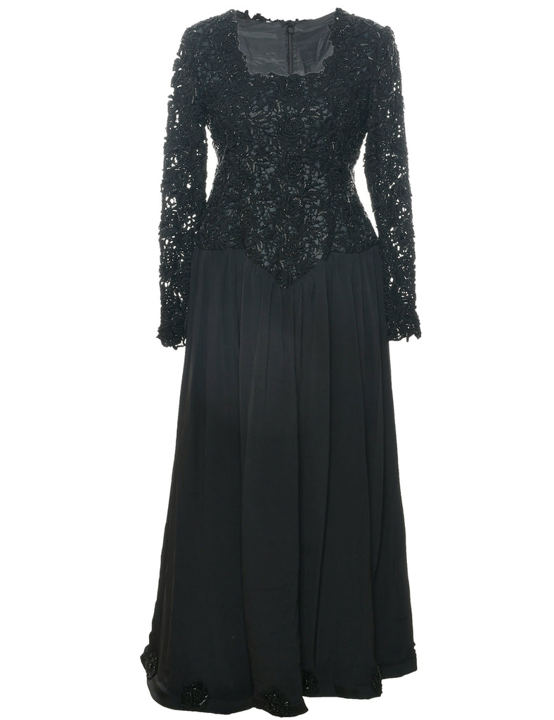Heavy Weight Beaded Party Dress - S