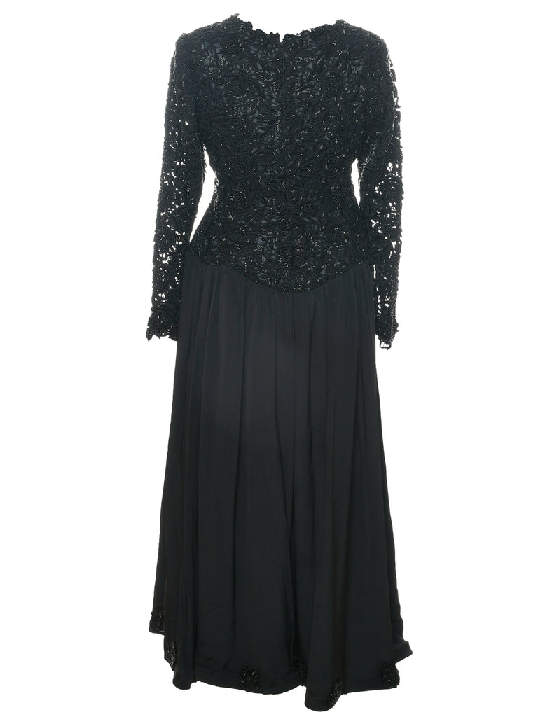 Heavy Weight Beaded Party Dress - S