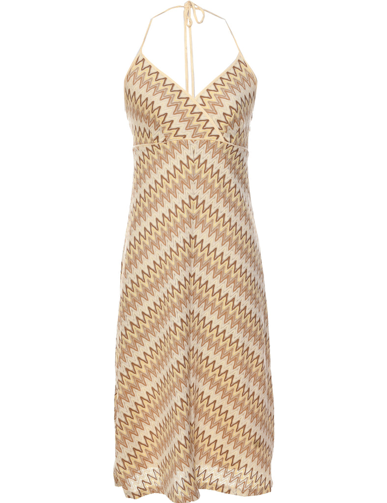 Herringbone Tweed Evening Dress - XS
