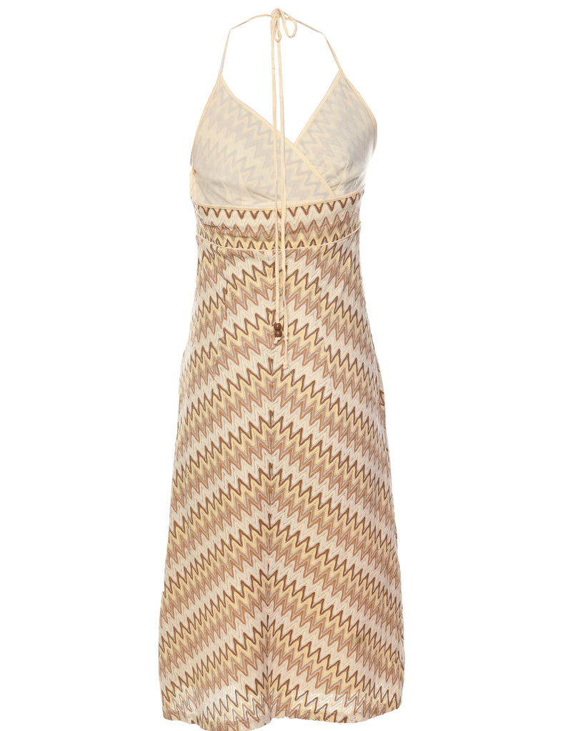 Herringbone Tweed Evening Dress - XS