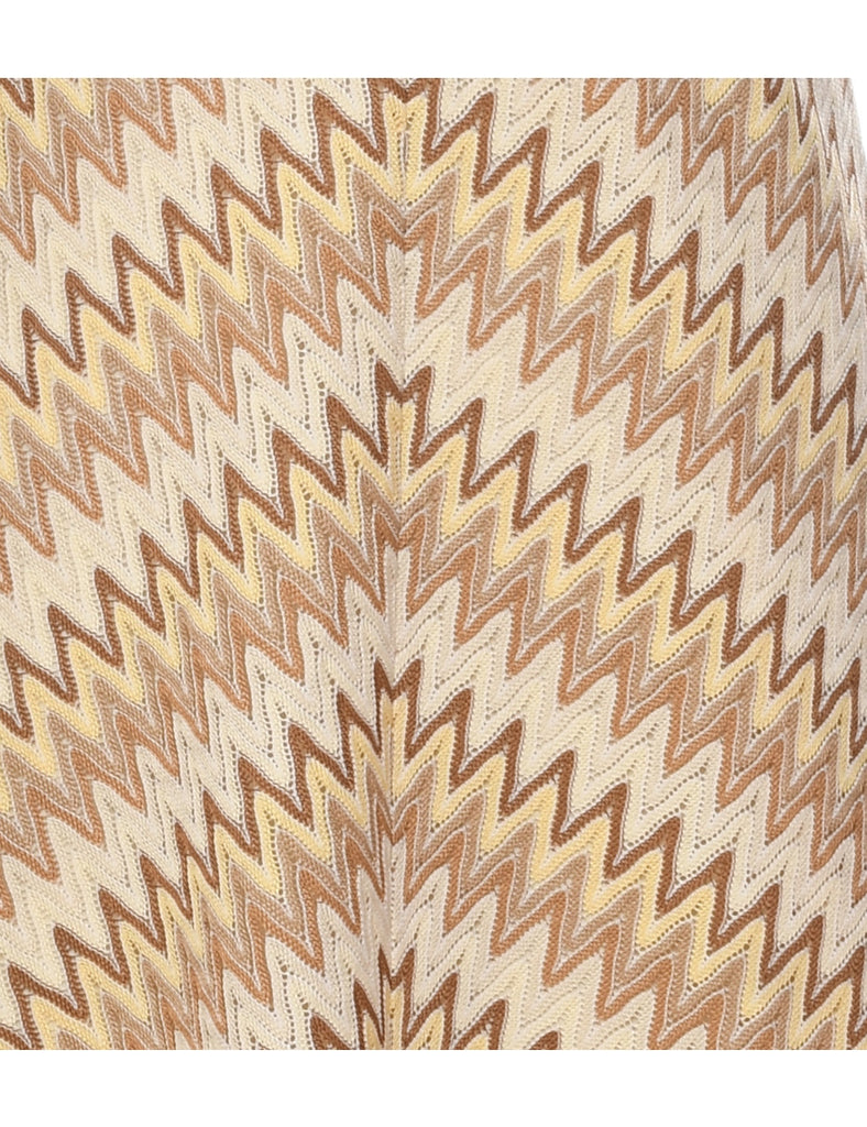 Herringbone Tweed Evening Dress - XS
