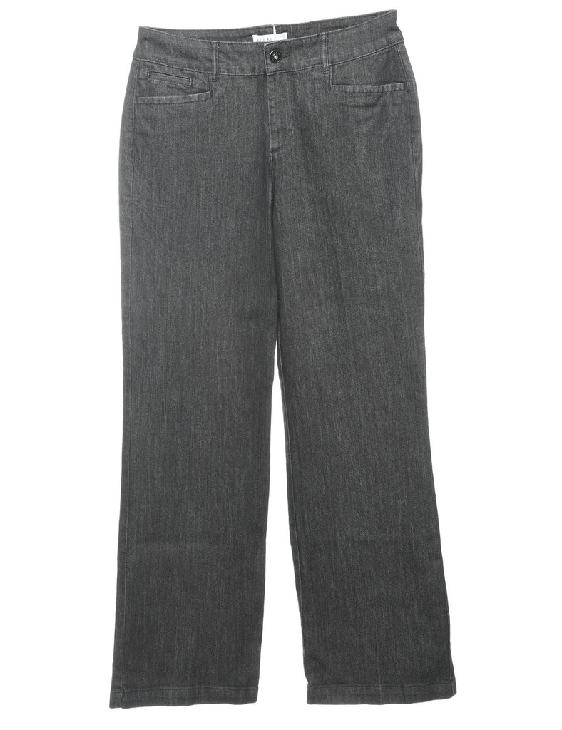 High Waist Black Bootcut Jeans - W30 L32