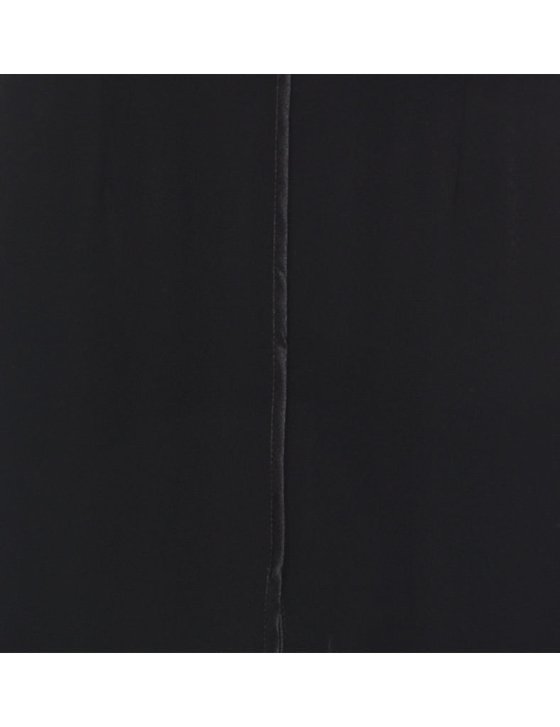 High Waist Black Culotte Trousers - W30 L29