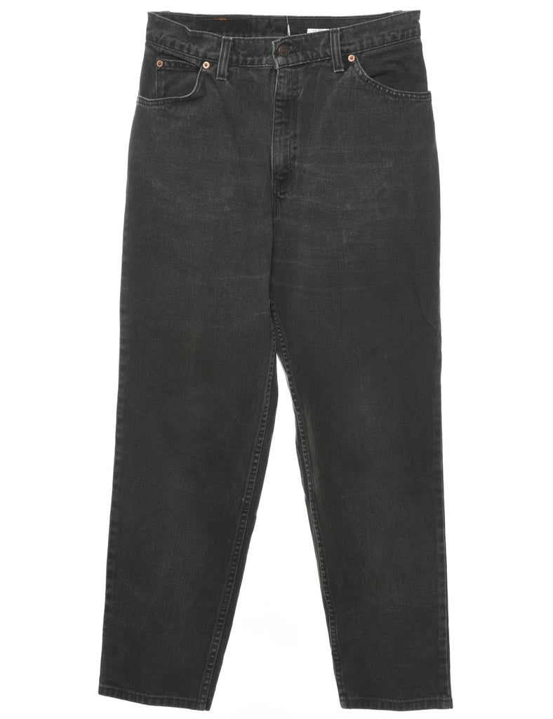 High Waist Black Tapered Levi's Jeans - W29 L29