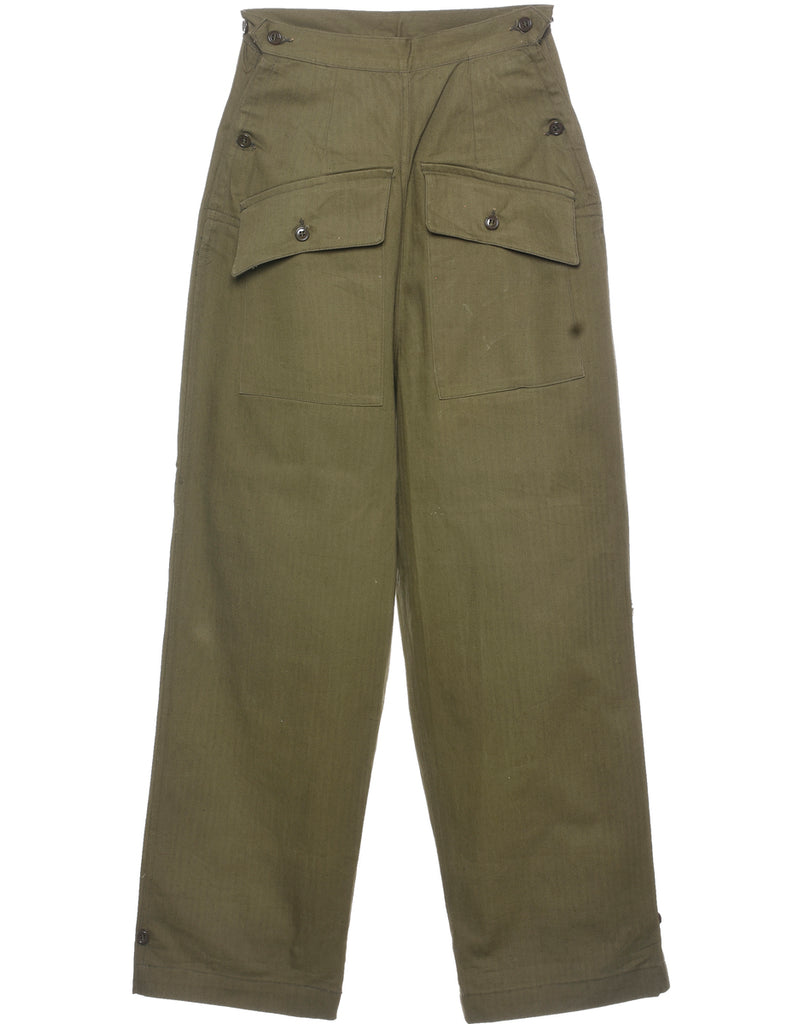 High Waist Cargo Trousers - W24 L29