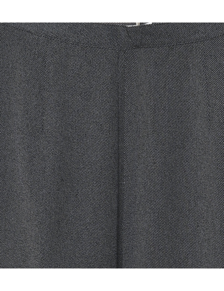 High Waist Casual Dark Grey Trousers - W24 L30
