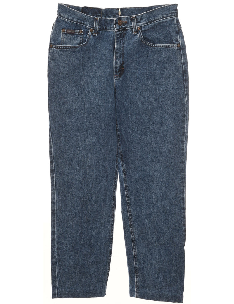 High Waist Dark Wash Tapered Jeans - W30 L28