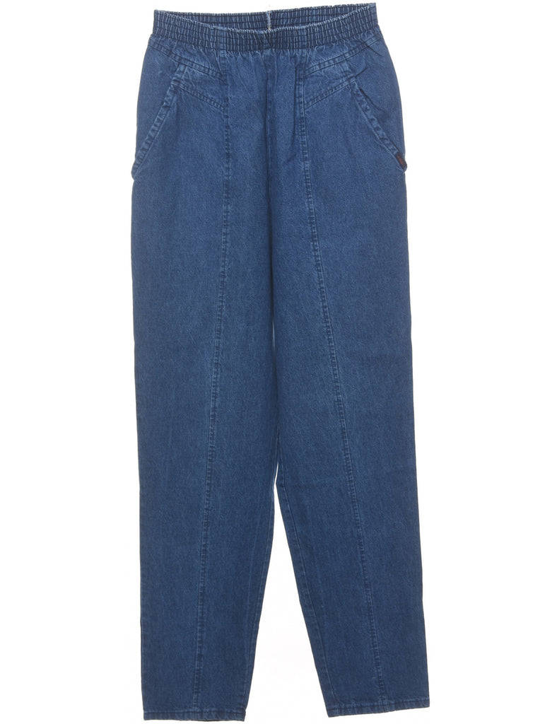 High Waist Denim Trousers - W26 L31