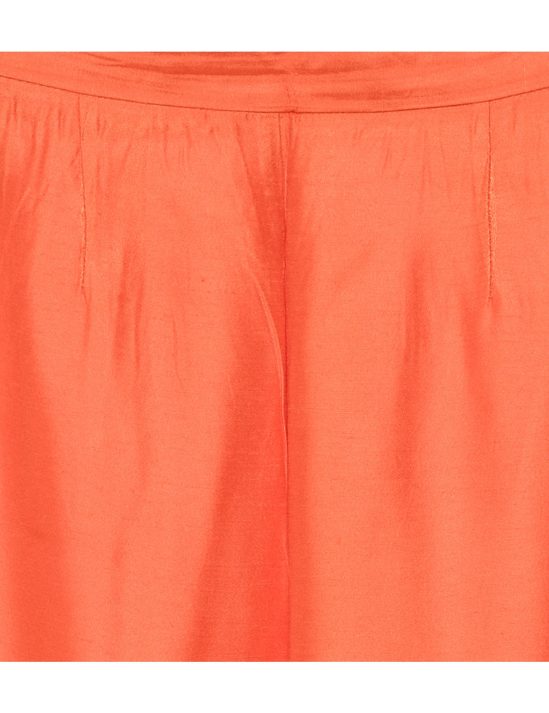 High Waist Orange Trousers - W26 L27