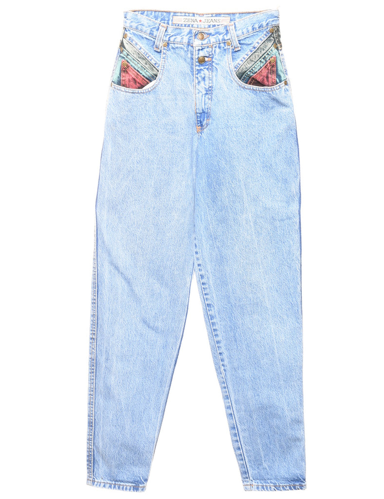 High Waist Tapered Jeans - W22 L31