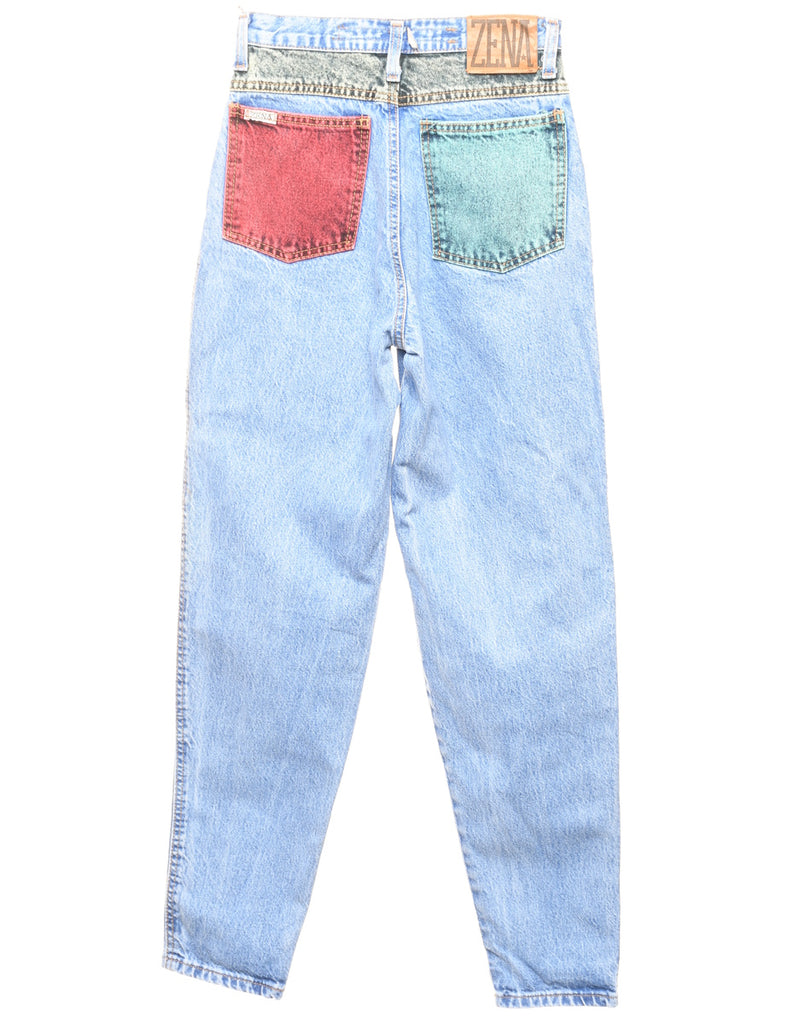 High Waist Tapered Jeans - W22 L31
