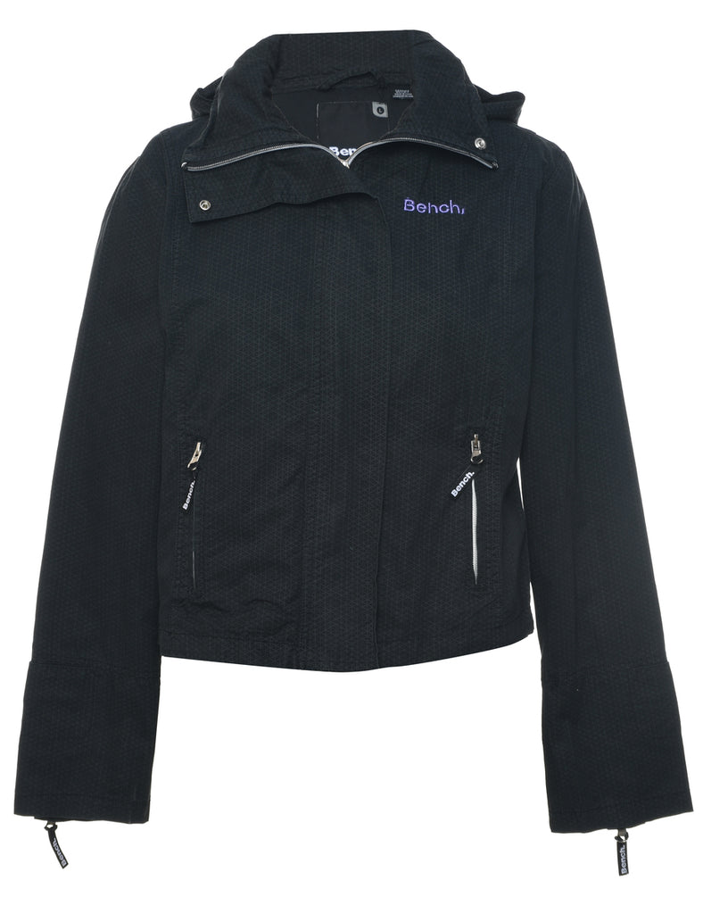Hooded Black Jacket - L