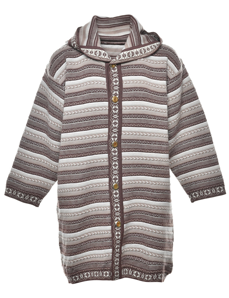 Hooded Cardigan - L