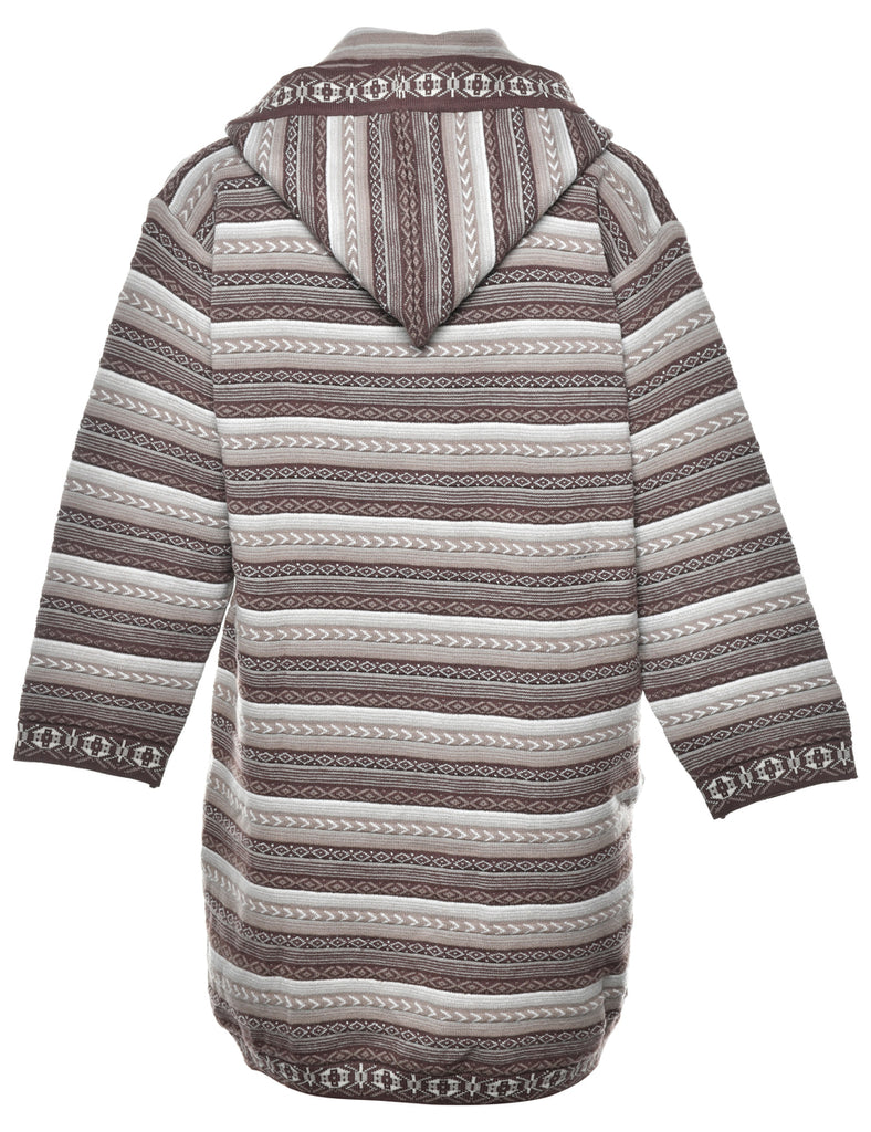Hooded Cardigan - L
