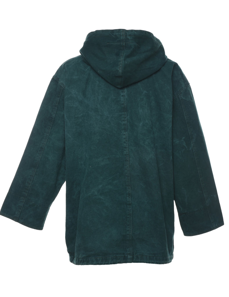 Hooded Denim Jacket - L