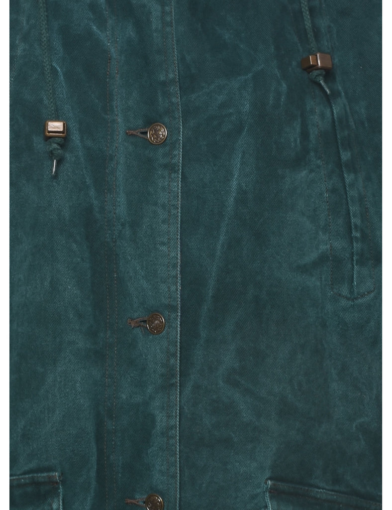 Hooded Denim Jacket - L