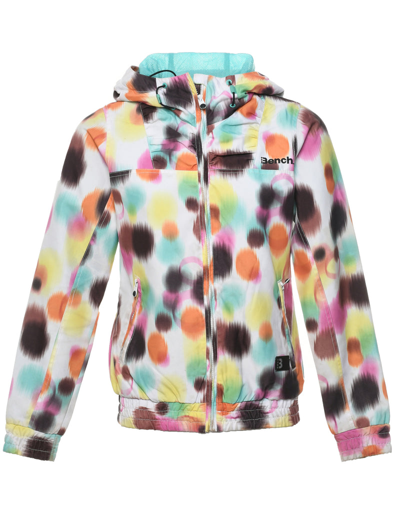 Hooded Tie-dye Effect Jacket - XS
