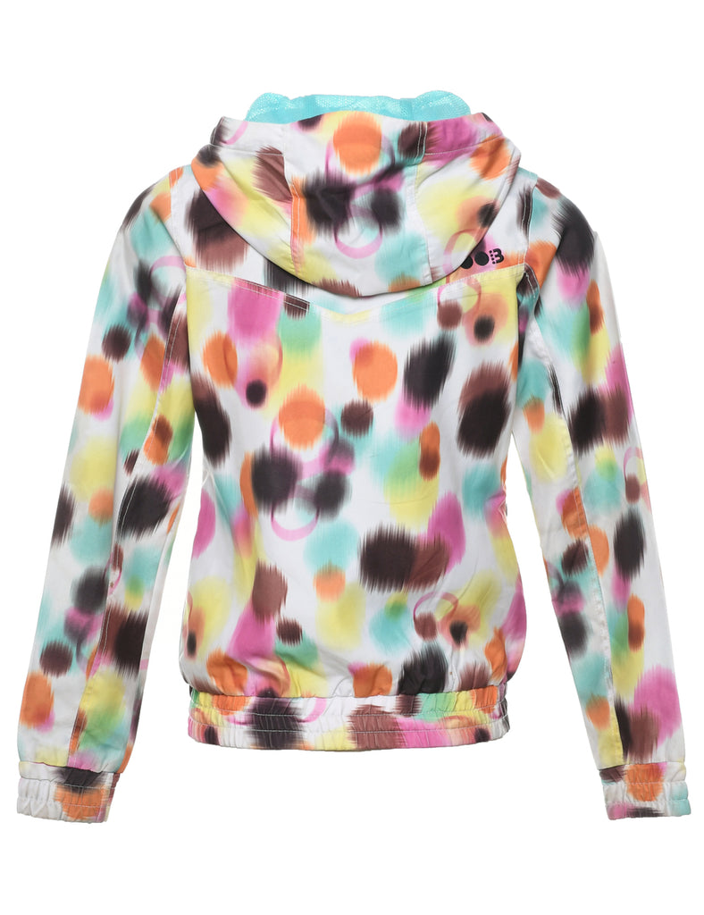 Hooded Tie-dye Effect Jacket - XS