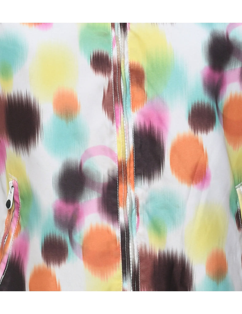Hooded Tie-dye Effect Jacket - XS