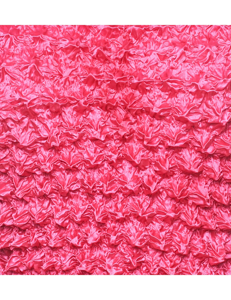 Hot Pink Y2K Popcorn Top - XS