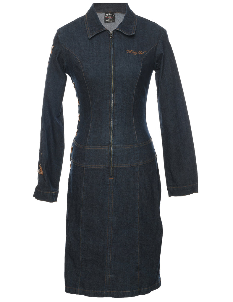 Indigo Denim Dress - XS