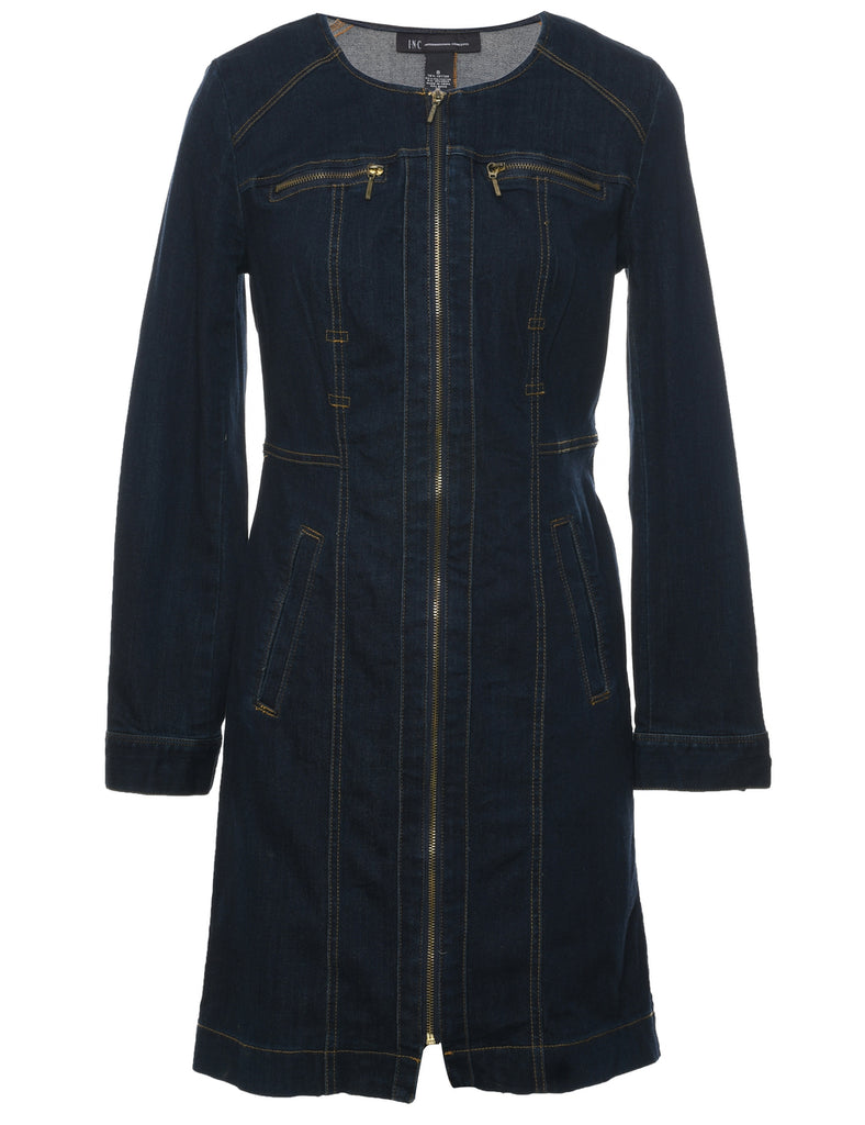 Indigo Denim Dress - S