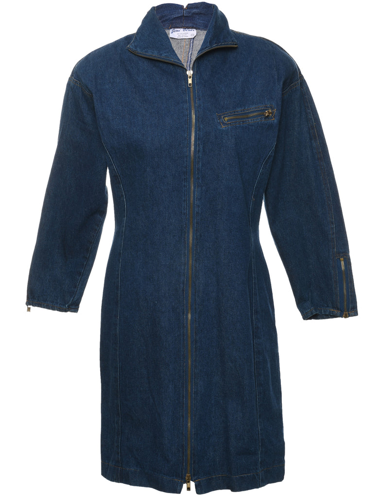 Indigo Denim Dress - L