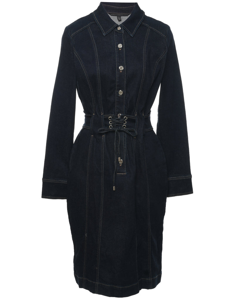 Indigo Denim Dress - M