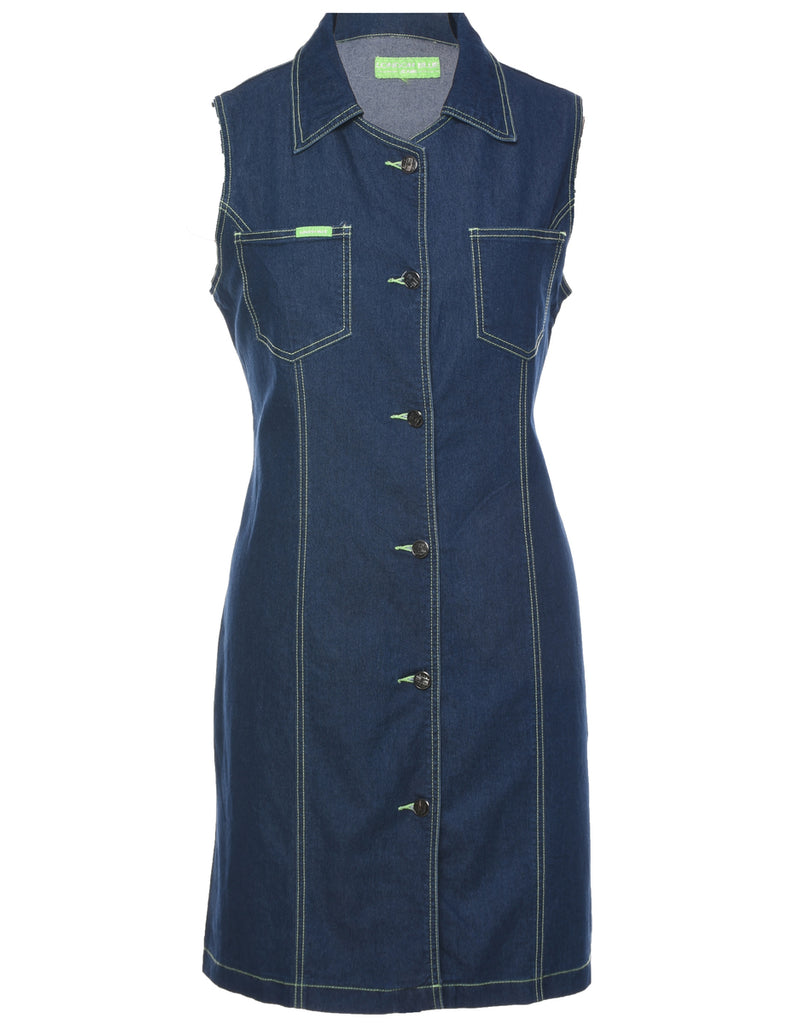 Indigo Denim Dress - L
