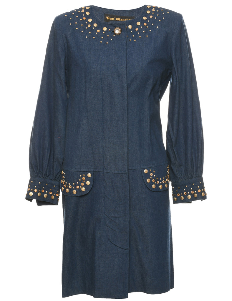 Indigo Denim Dress - M