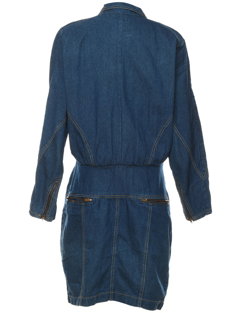 Indigo Denim Dress - L