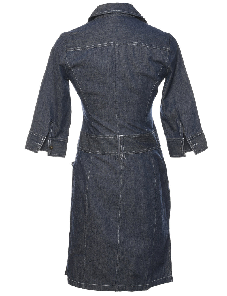 Indigo Denim Dress - S