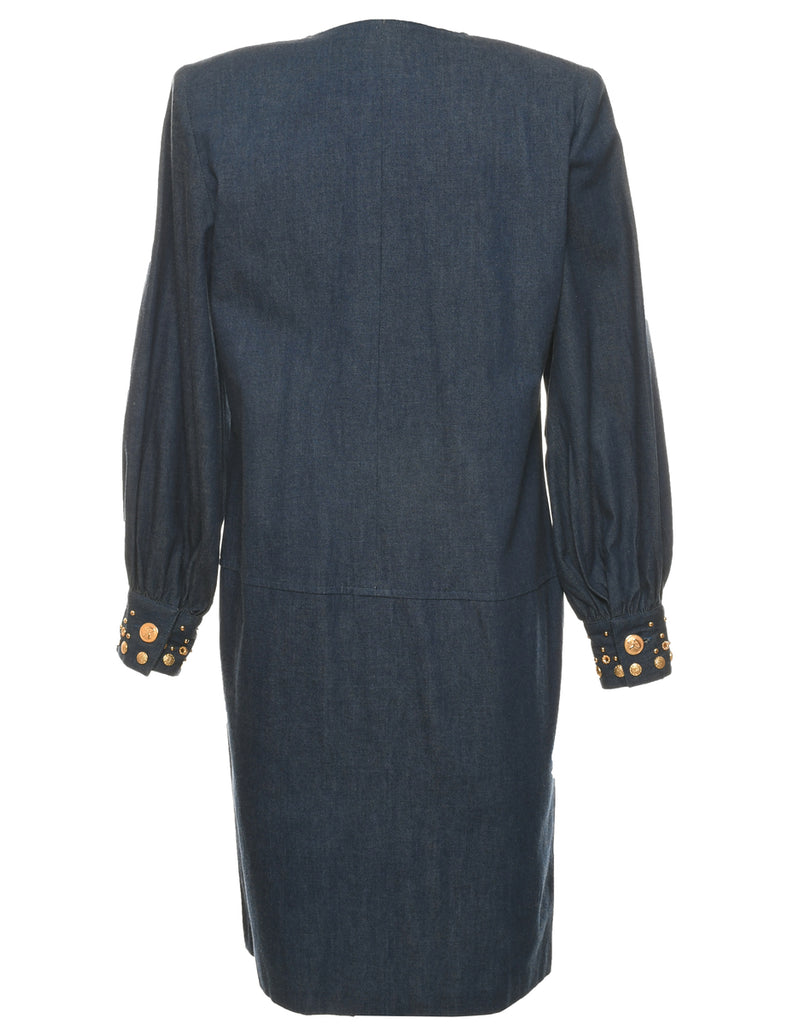 Indigo Denim Dress - M
