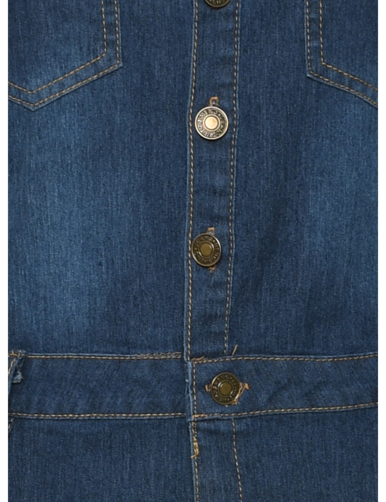 Indigo Denim Dress - S