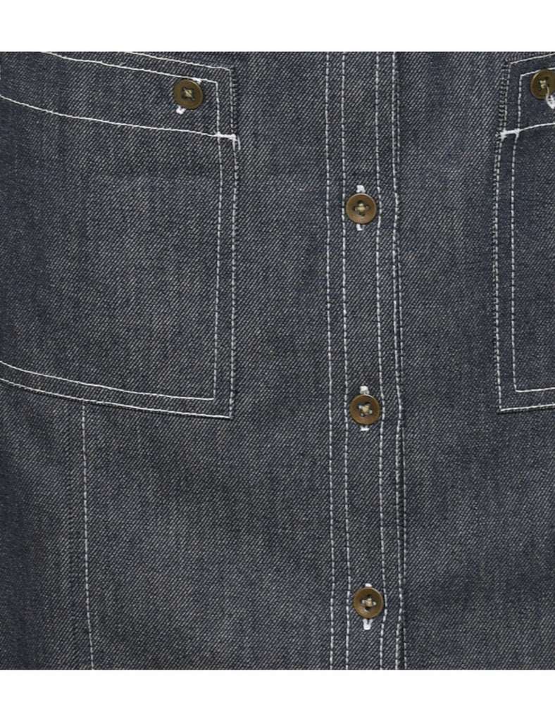 Indigo Denim Dress - S