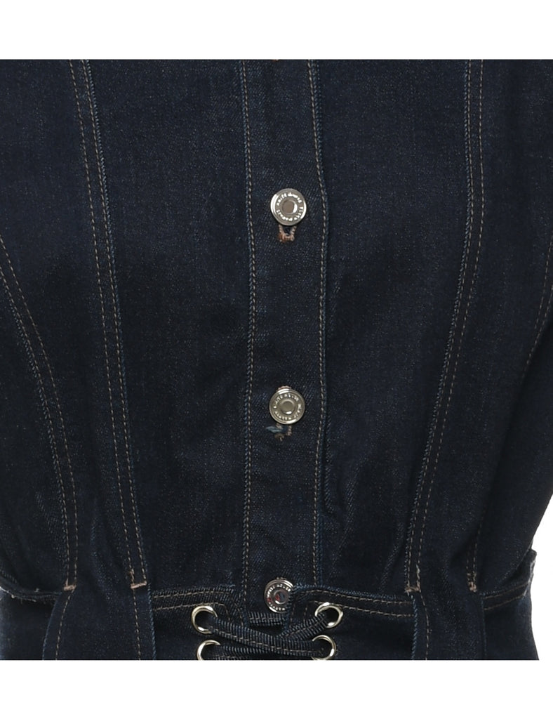 Indigo Denim Dress - M